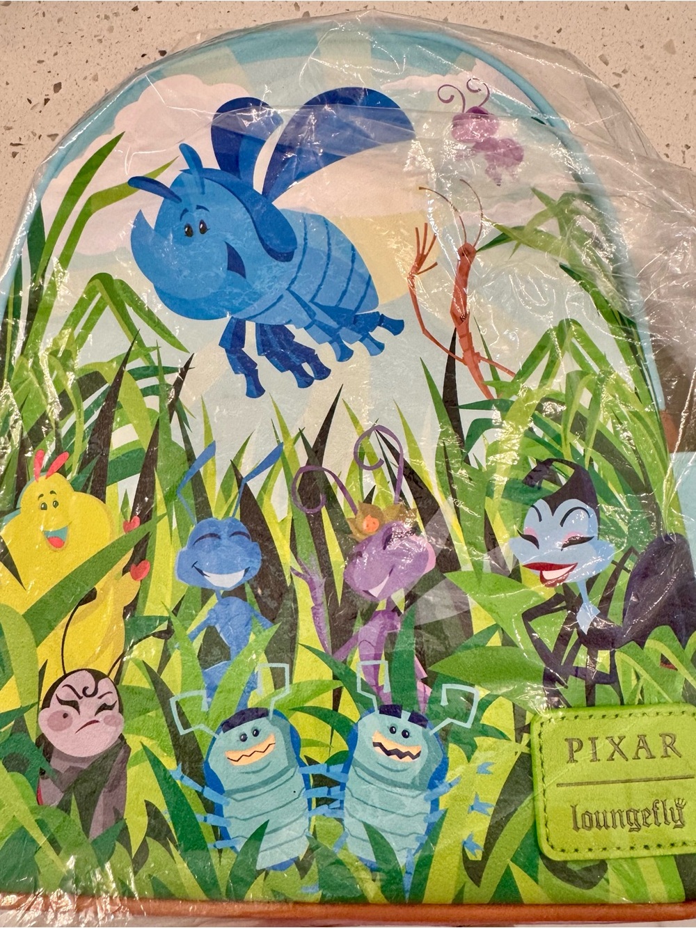Pixar Loungfly Bugs Life Cartoon Backpack - Bright Multi